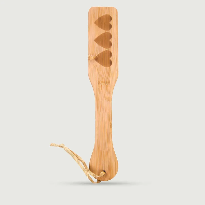 Serie de dragoste din lemn Bamboo Paddle cu inimile sculptate — preț și oferte