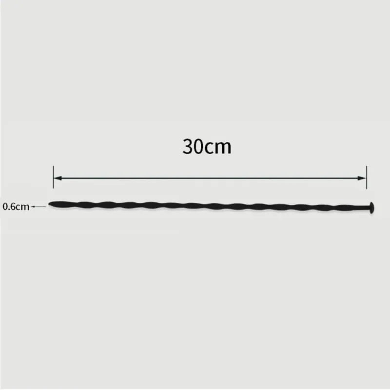 Sunet uretral din silicon 300 x 6 mm - negru — preț și oferte