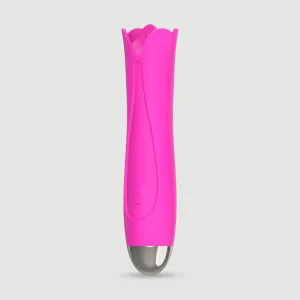Mini vibrator cu limba mea din silicon - roz