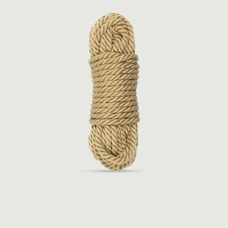 Frânghie Bondage din cânepă cu tricotat strâns 10 m - maro — preț și oferte
