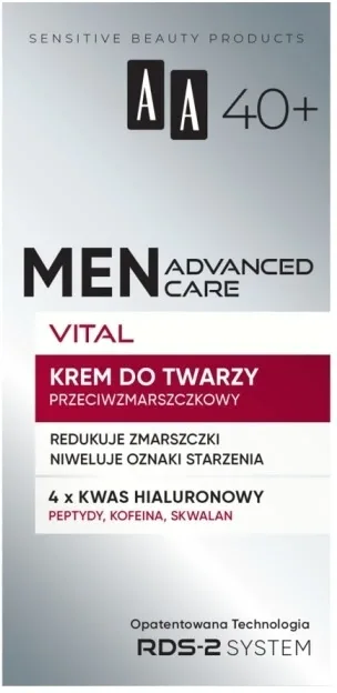 Crema de față AA Men Advanced Care Vital 40+ ... — preț și oferte