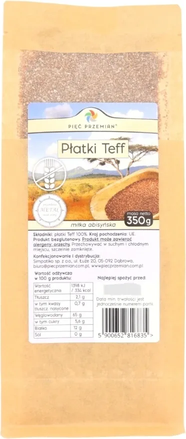 Five Transformations Fulgi maro de teff fără gluten 350 g — preț și oferte