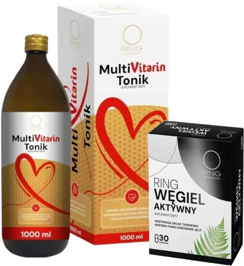 Ring Carbon Activat 30 capsule + Ring MultiVitarin Tonic 1 ... — preț și oferte