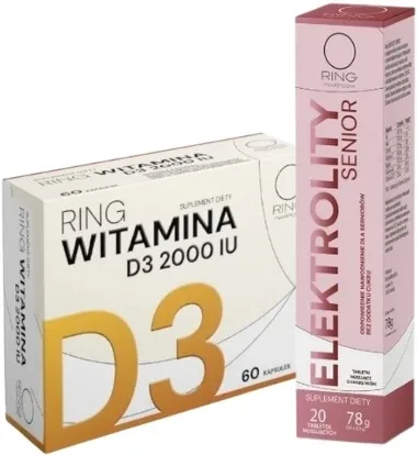 Ring Vitamina D3 2000 + Ring Electroliți Senior — preț și oferte