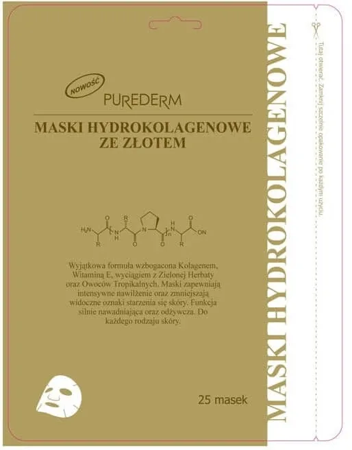 Purederm Hydrocollagen măști de foi cu aur 25 ... — preț și oferte