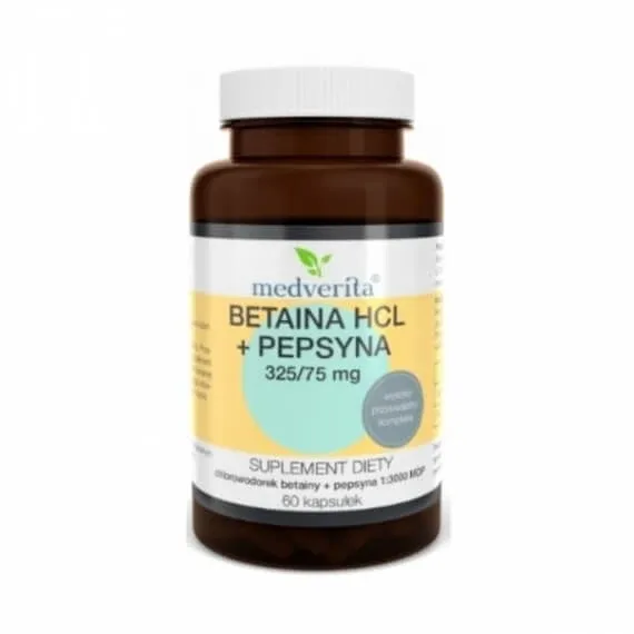 Medverita Betaina HCL + Pepsina 60 capsule — preț și oferte