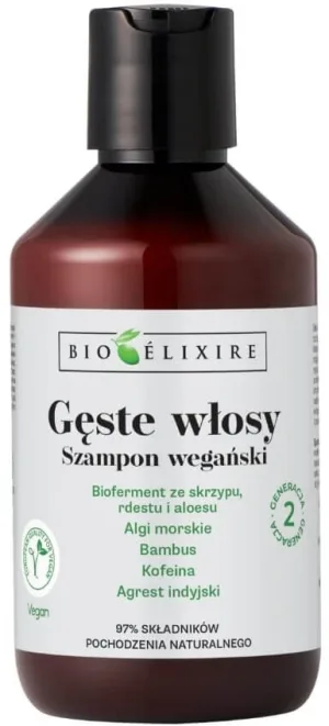 Bioelixire Șampon vegan pentru păr gros 300 ml