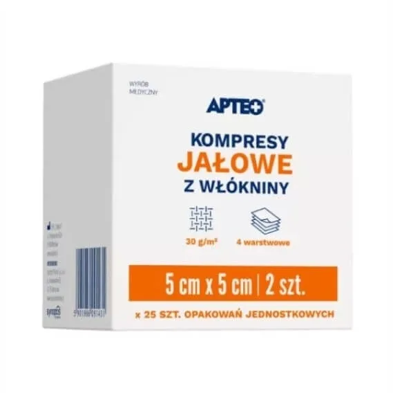APTEO comprese sterile nețesute 5 x 5 cm 25x 2 bucăți — preț și oferte
