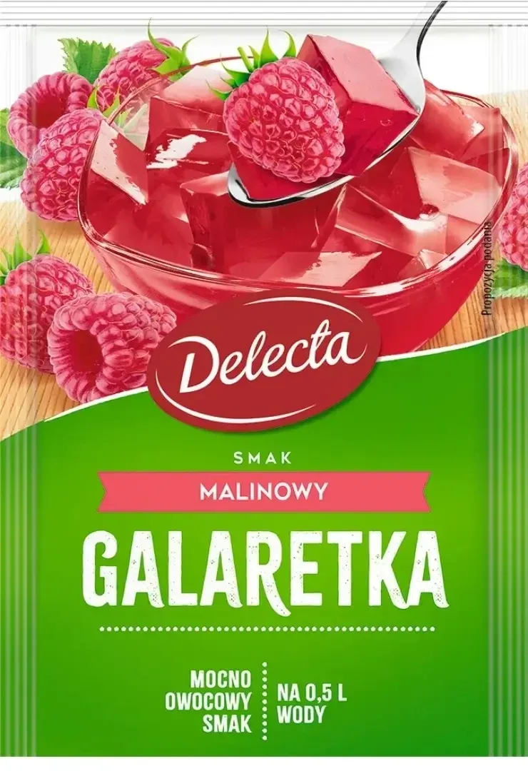 Delecta Jelly cu aromă de zmeură 70 g — preț și oferte