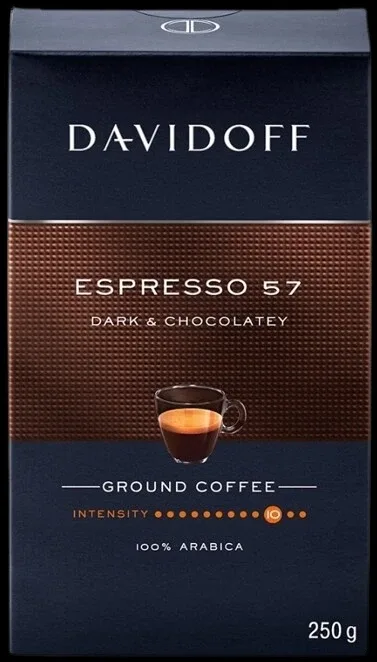 Davidoff Espresso 57 Dark Chocolatey cafea măcinată 250g — preț și oferte