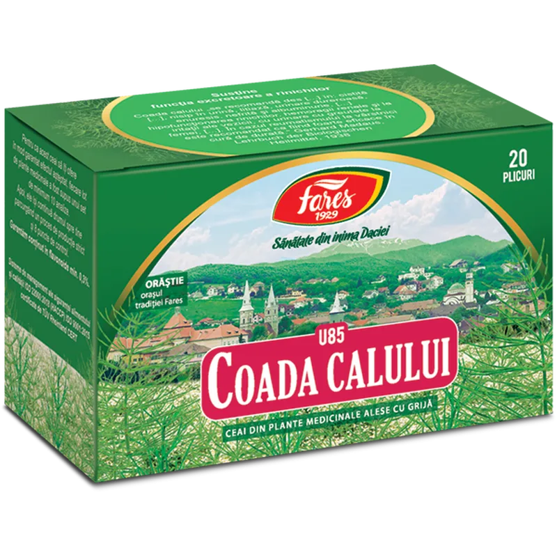 Coada calului, iarba, U85, ceai la plic, Fares | 20 plicuri — preț și oferte