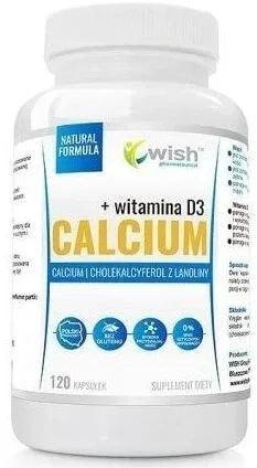 Wish Calcium 1000 mg + Vitamina D3 120 capsule — preț și oferte