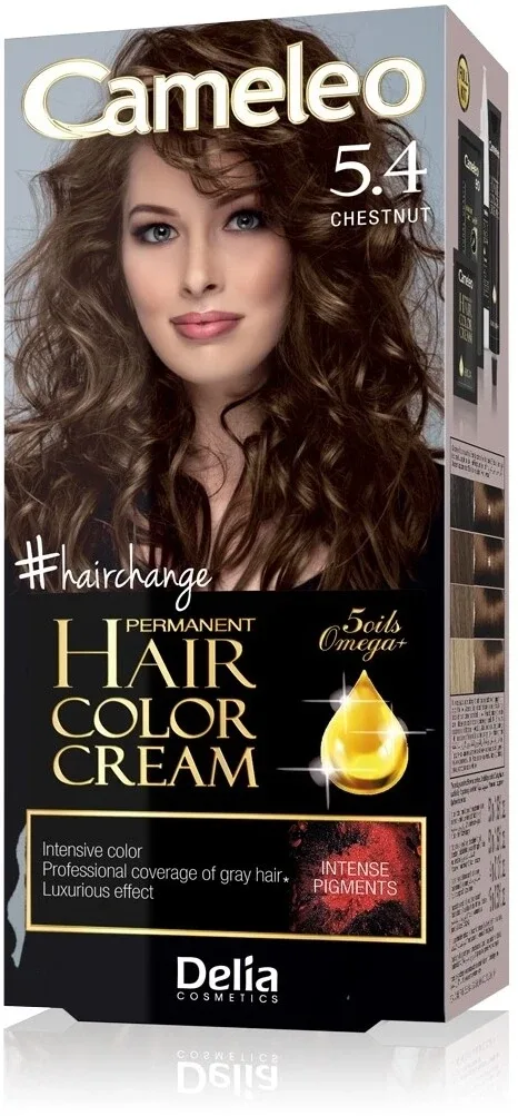 DELIA CAMELEO Omega II 5.4 Vopsea de păr Chestnut Delia Cosmetics — preț și oferte