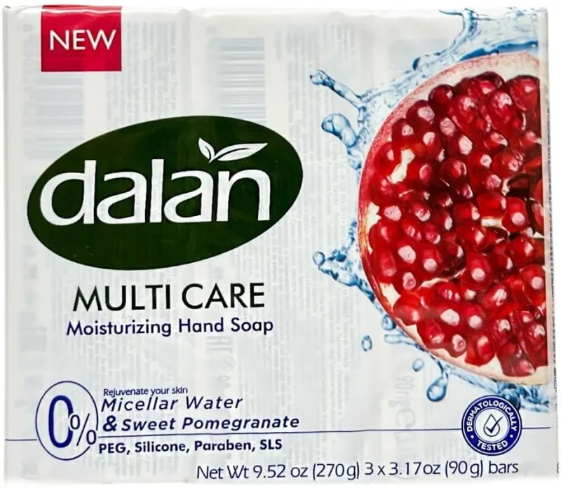Dalan Multicare Pomegranate Fruit bar soap set 3 x 90 g — preț și oferte
