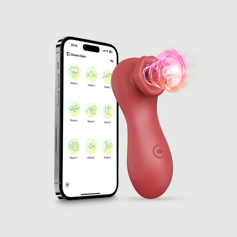 The Ultimate Sucker Stimulator de aspirație a clitorisului cu control al aplicației - roșu — preț și oferte