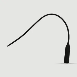 450 x 5 mm silicon vibrator 10 viteze sunet uretral - negru
