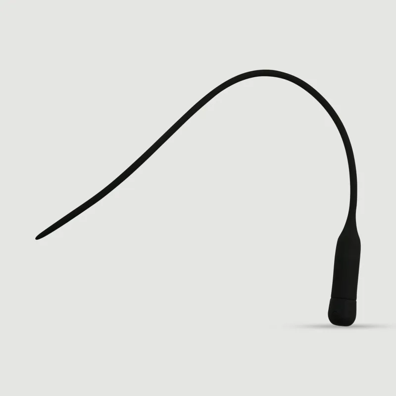 450 x 5 mm silicon vibrator 10 viteze sunet uretral - negru — preț și oferte