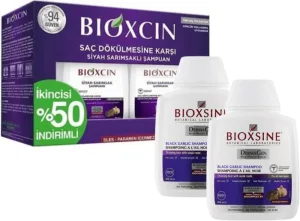 Bioxcin Black Garlic Șampon 1 + 1 Gratis (2 x 300 ml)