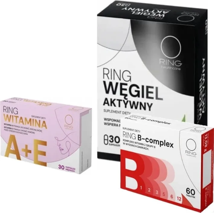 Inel Cărbune activat + Vitamina A + E + Vitamina B-Complex ... — preț și oferte