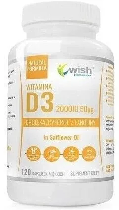 Wish Vitamina D3 2000IU 120 capsule moi — preț și oferte