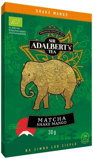 ADALBERT'S Matcha Shake latte organic Mango 30 g