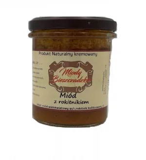 Miody Bieszczadzkie Miód z rokitnikiem 400 g