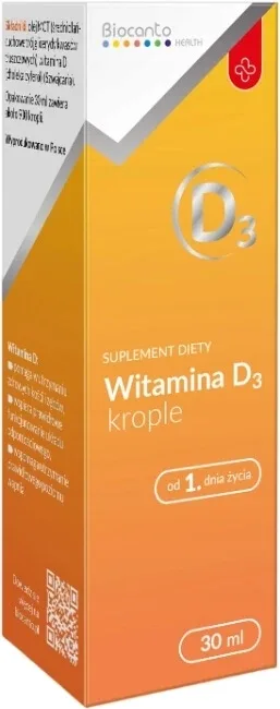 Biocanto Vitamina D3 picături din prima zi de viață 30 ml