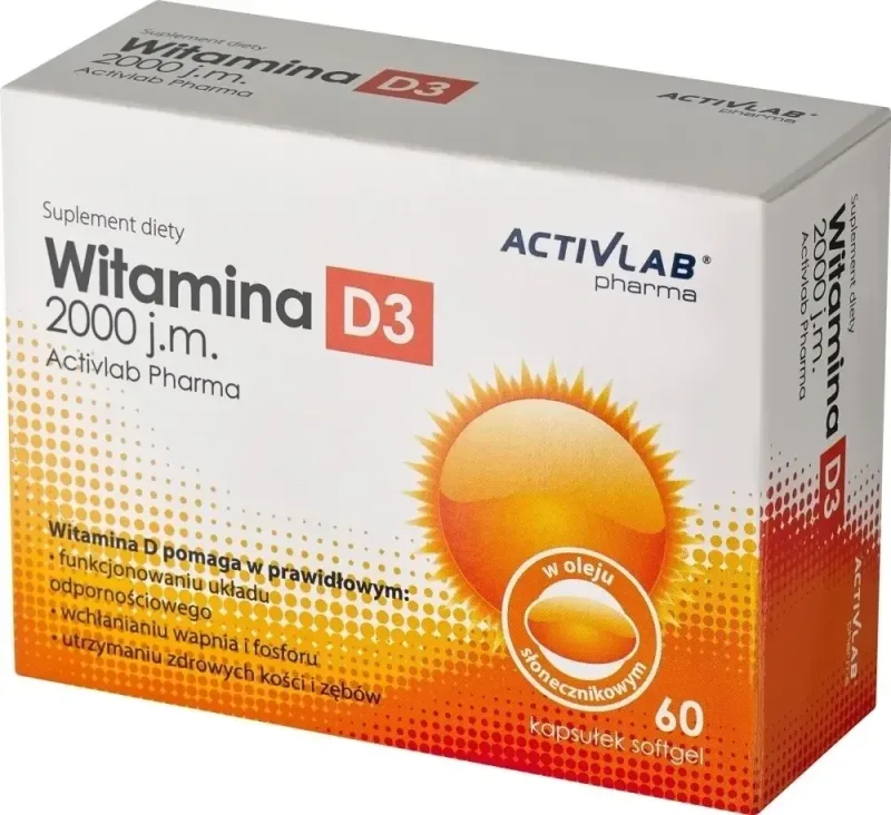 ActivLab Pharma Vitamina D3 2000 UI. 60 capsule — preț și oferte