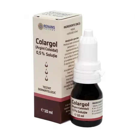 Colargol 0,5% solutie (Argint Coloidal), Renans | 10 ml Onedia — preț și oferte