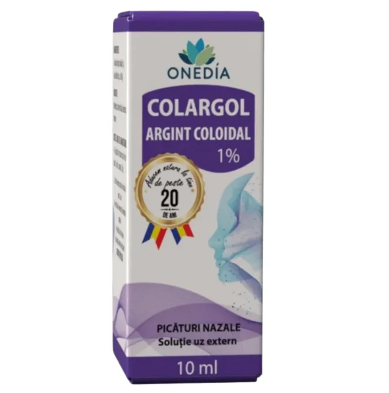 Colargol Argint Coloidal 1% solutie, Renans | 10 ml — preț și oferte