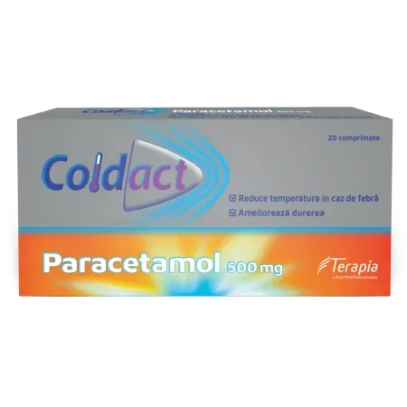 Coldact 500 mg, Terapia SA | 20 comprimate — preț și oferte