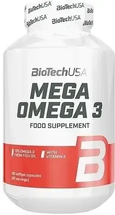 BioTech USA Mega Omega 3 180 capsule — preț și oferte