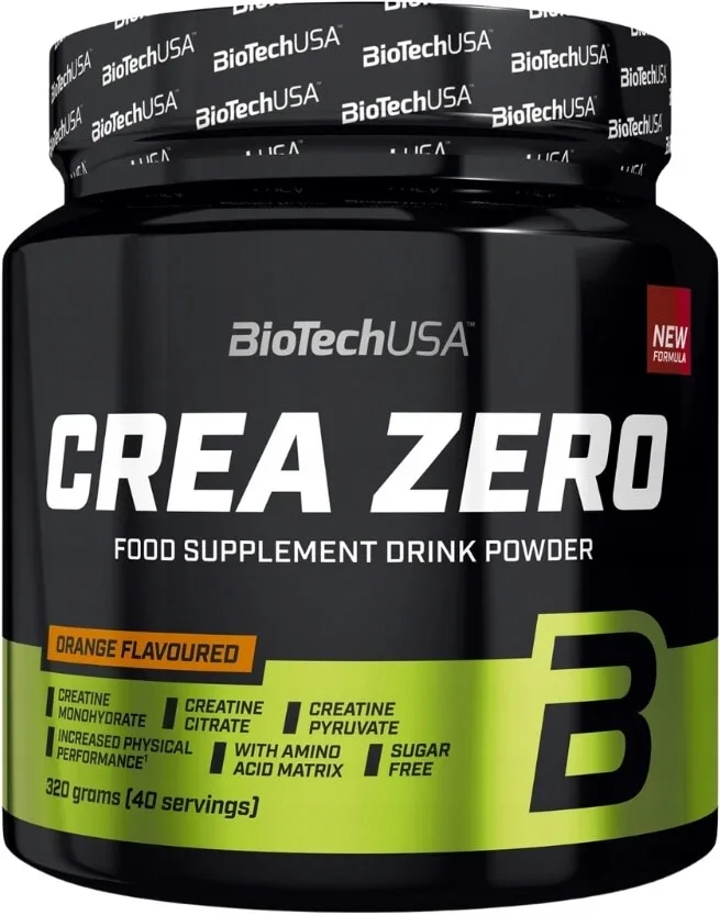 BioTech SUA Crea Zero creatină cu aromă de portocale 320 g — preț și oferte
