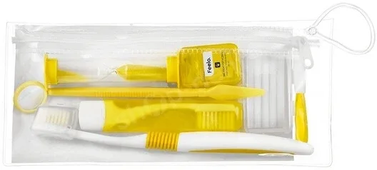 Kit ortodontic Feelo galben într-o geantă cosmetică — preț și oferte