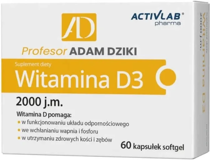 ActivLab Pharma Profesor Adam Dzik Vitamina D3 2000 UI. 60 ... — preț și oferte