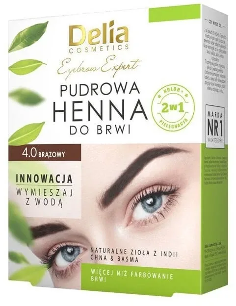DELIA Pudră pentru sprâncene henna 4.0 Brown 4 g Delia Cosmetics — preț și oferte