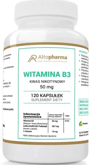 Altopharma Vitamina B3 Acid nicotinic 50 mg 120 capsule