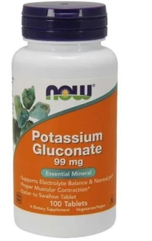 Now Foods Gluconat de potasiu 100 comprimate
