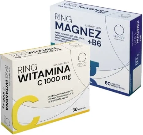 Ring Vitamina C 1000 mg 30 capsule + Ring Magneziu + B6 60 ... — preț și oferte