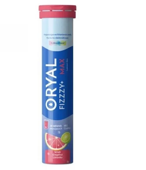 Oryal Fizzzy+ Max grapefruit lime 18 comprimate efervescente — preț și oferte