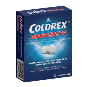 Coldrex Sinus Extra 500 mg/3 mg/50 mg, Perrigo | 10 comprimate