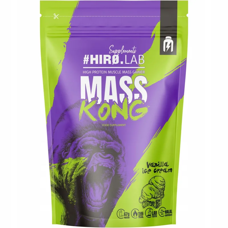 HIRO.LAB Mass KONG aromă de vanilie 1000 g — preț și oferte