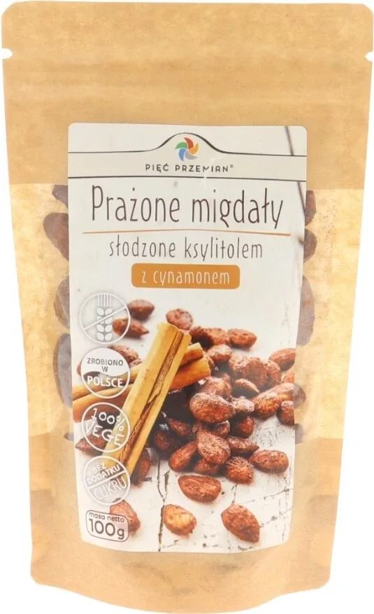 Cinci transformări Migdale prăjite cu xilitol și scorțișoară 100 g — preț și oferte