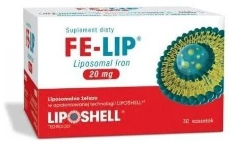 FE-LIP Fier lipozomal 20 mg gel oral 30 pliculețe — preț și oferte
