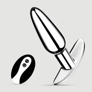 Dop de fund vibrator cu telecomandă Danika Metal - argintiu