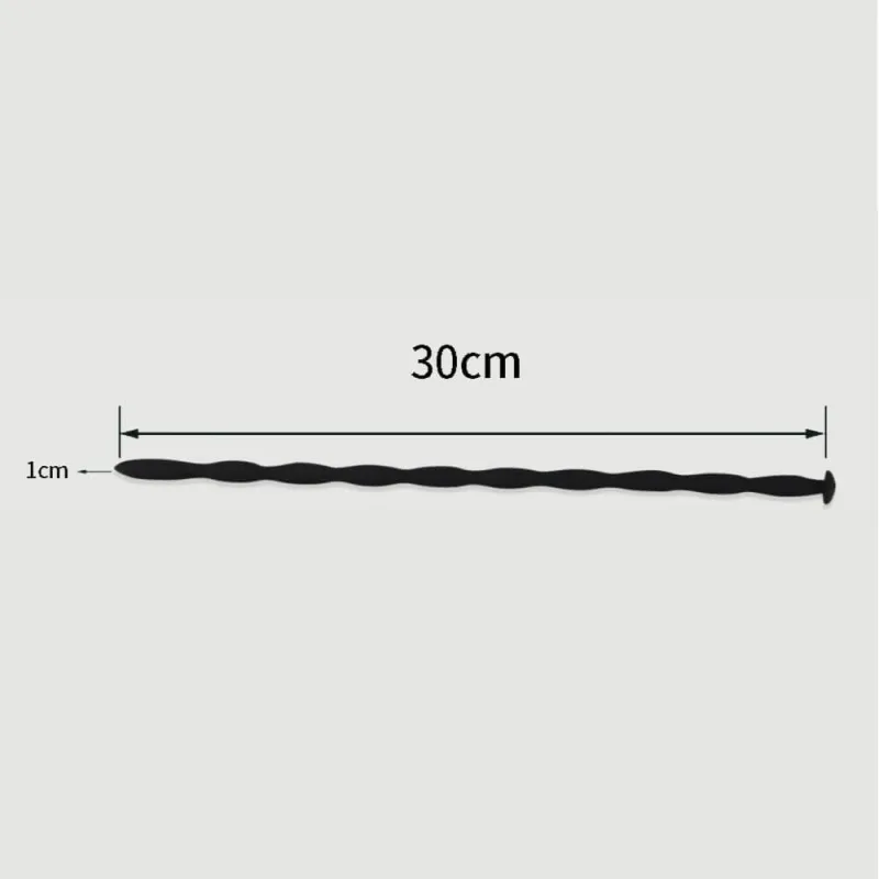 Sunet uretral din silicon 300 x 10 mm - negru — preț și oferte
