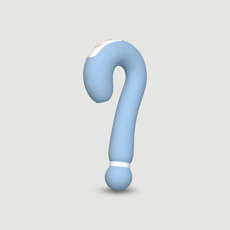 Alice Iepuraș ergonomic VIbrator siliconic cu aspirație clitoridiană - albastru deschis — preț și oferte