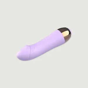 Mini Dick Silicone VIbrating Bullet - Violet