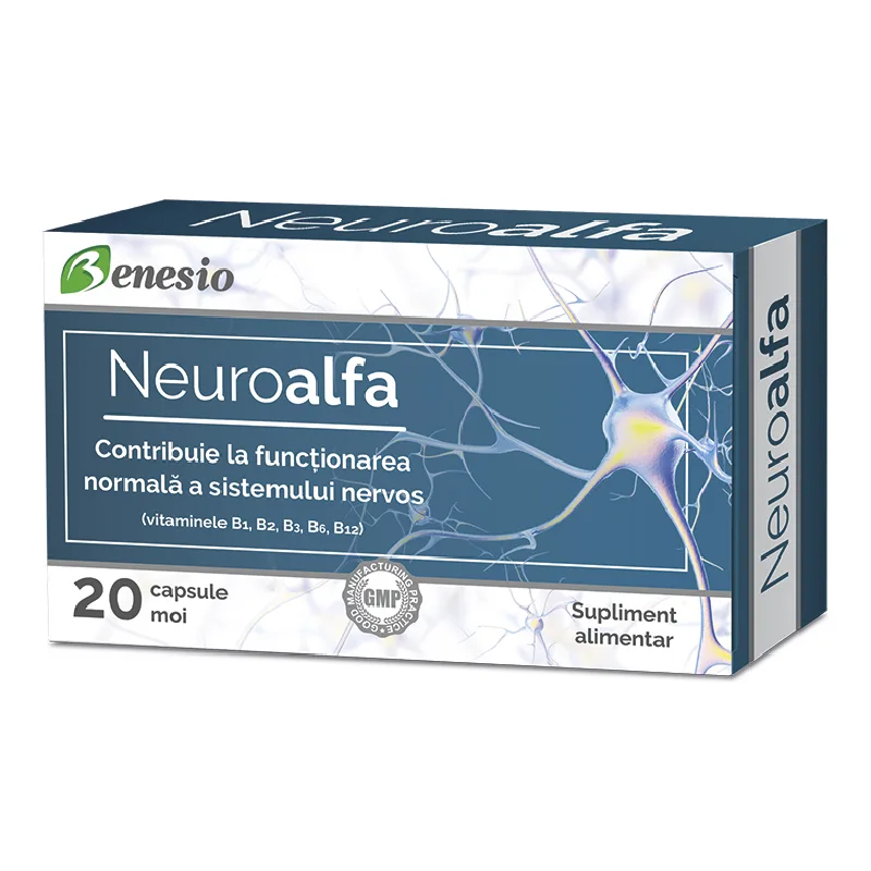 Neuroalfa, 20 capsule moi, Benesio — preț și oferte