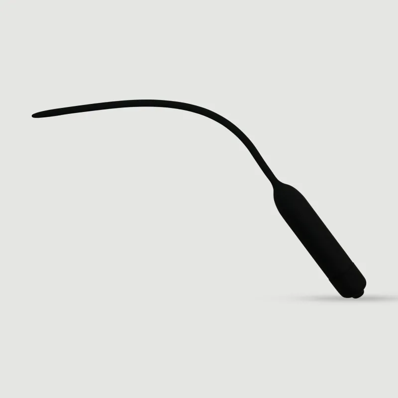 100 x 5,5 mm silicon 1 viteză vibratoare sunet uretral - negru — preț și oferte